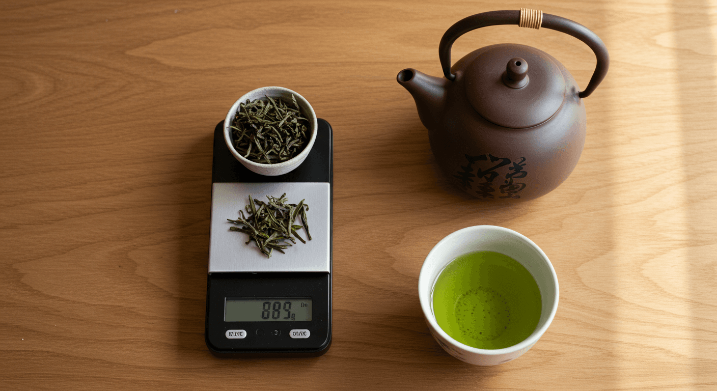 日本茶と茶葉量 ― 1gの違いが味を変える