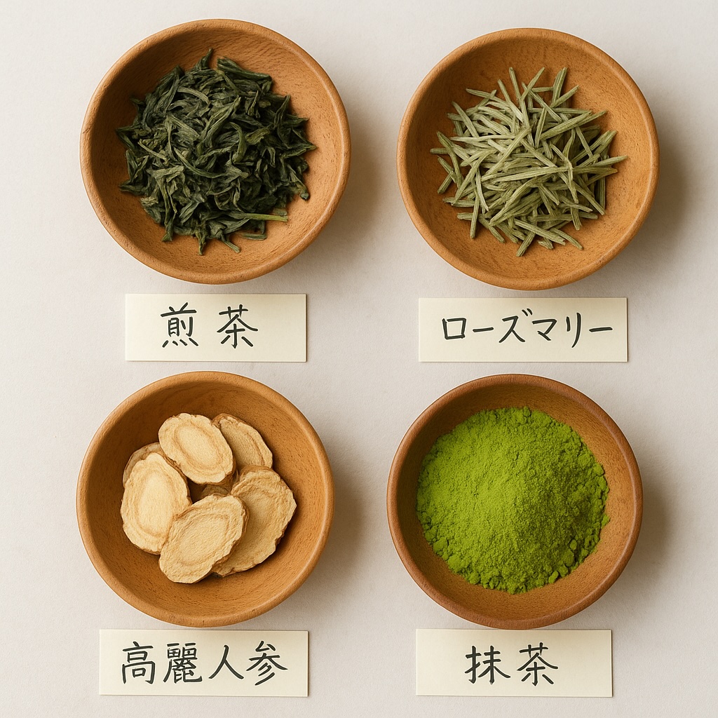 集中力を高めるブレンドティー素材